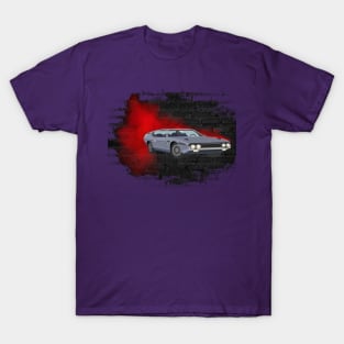 Vintage car with smokin red T-Shirt